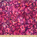 Bali Batik-Painted Floral Ruby W2606-143