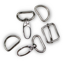 Basic Bag Hardware Set 1" -  Nickle