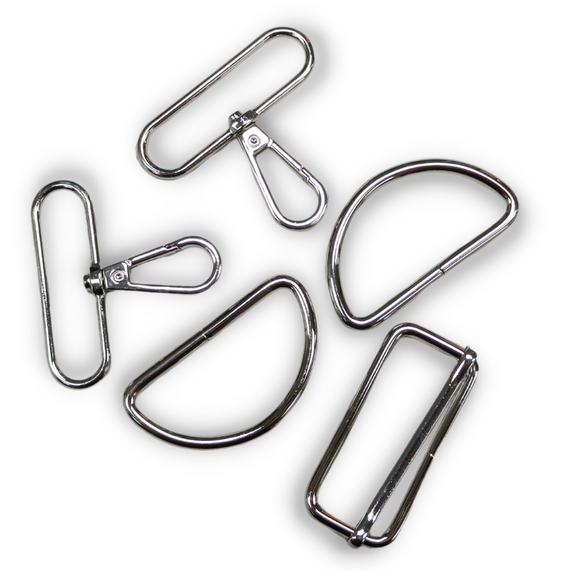 Basic Bag Hardware Set 2" -  Nickle