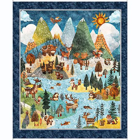 Bearsville-36" Bearsville Scenic Panel Multi 2600-31257-X