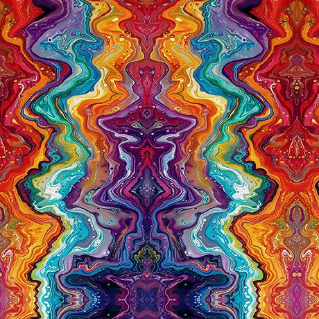 Bedazzled-Fractal Stripe Multi 2600-31122-X