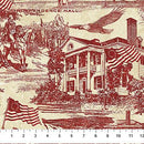America 250-Toile Red/Beige 28372-24