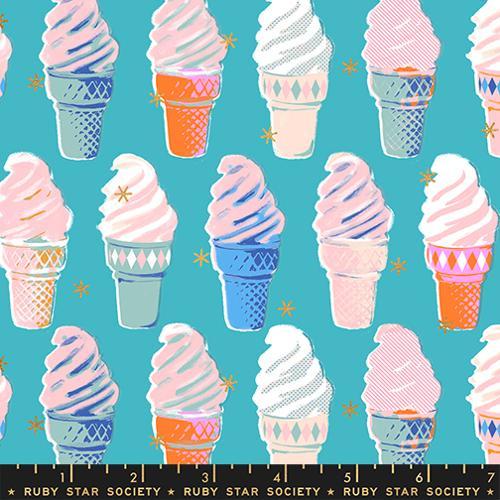 Best Day Ever - Ice Cream Metallic Turquoise RS0105-17M