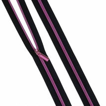 Black #5 Nylon Tula Pink Coil Zipper 3yds and 9 Pulls ZBY5C130