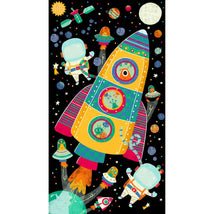 Blast Off!-Digital 24" Panel Black Y4385-3