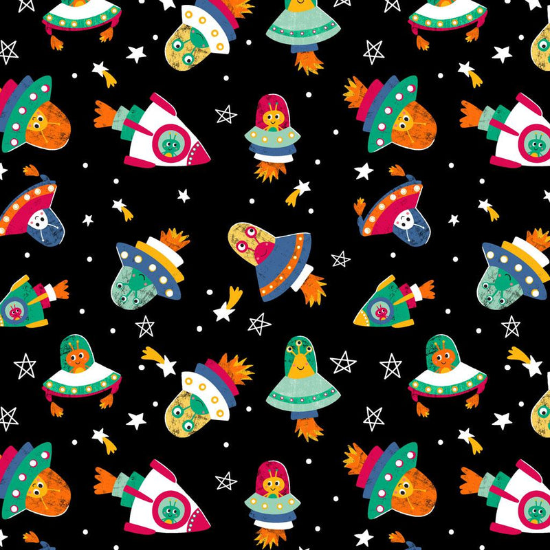 Blast Off! Glow In The Dark-Aliens Black Y4387-3
