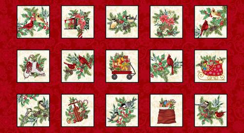 Blooms Of The Holidays-24" Panel 8388-88