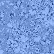 Amalfi Coast-Packed Floral Blue/Blue W105-003-555