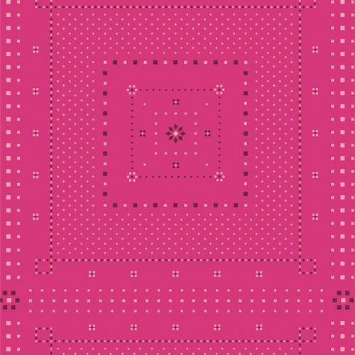 Bohemia-Handkerchief Fuchsia CUR8BH101