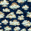 Bohemian Sunrise - Clouds - Navy 2600-31091-N