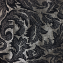 Brocade-Leaves Met Antique Silver/Black