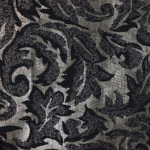 Brocade-Leaves Met Antique Silver/Black