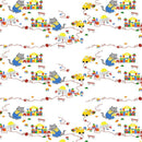 Cats At Work-Kitty Blocks White STELLA-DLW3198-WHITE