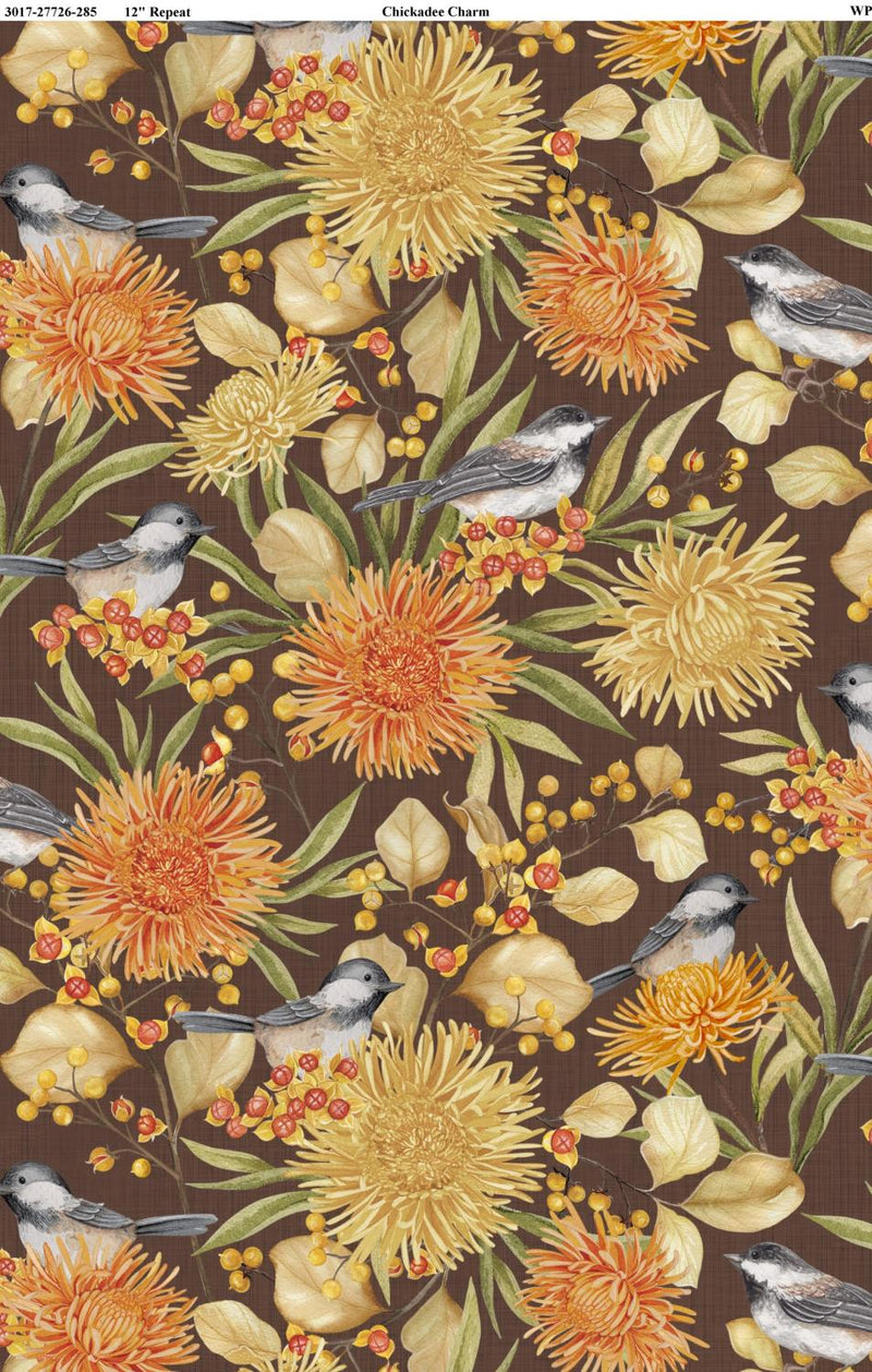 Chickadee Charm - Brown Perched 27726-285