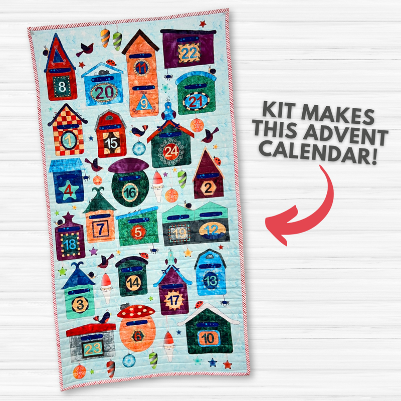 Christmas Post Advent Calendar Kit - Fleece Included
