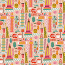 City Life-Buzzing Streets Pink 12025666