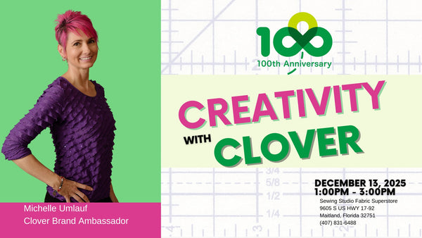 Creativity With Clover Presentation Sat 12/13 1:00-3:00pm