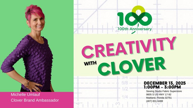 Creativity With Clover Presentation Sat 12/13 1:00-3:00pm