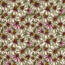 Coneflower Corral-Echinacea Olive Y4558-24