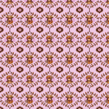 Coneflower Corral-Highland Cows Light Eggplant Y4559-44