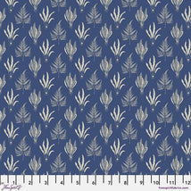 Country Romance-Small Woodland Ferns Cobalt PWSA078.COBALT