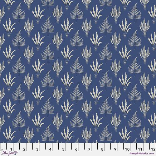 Country Romance-Small Woodland Ferns Cobalt PWSA078.COBALT