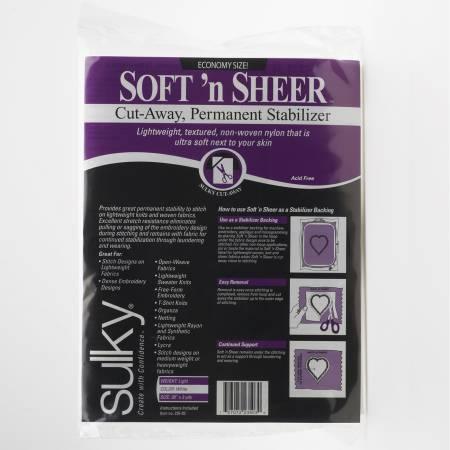Cut Away Soft N Sheer Stabilizer White 20in x 3yds 235-03