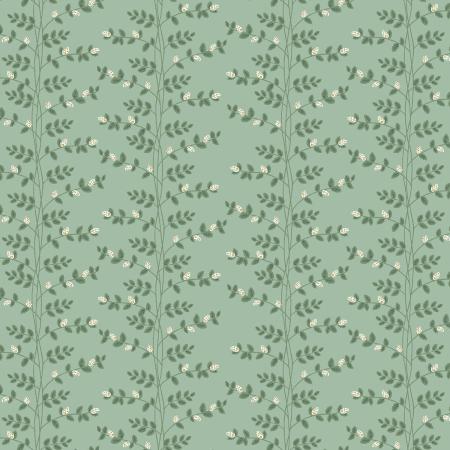 Dahlia-Climbing Vines Sage Metallic RP1604-SA2M