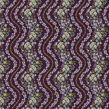 Dahlia-Wildwood Vines Aubergine Metallic RP1603-AU2M