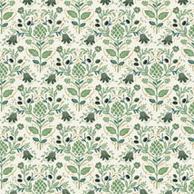 Dahlia- Artichoke Cream Metallic RP1606-CR1M