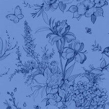 Amalfi Coast-Large Toile Blue/Dark Blue W105-002-555
