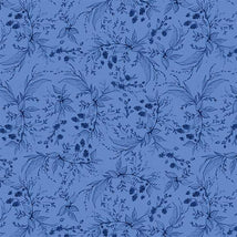 Amalfi Coast-Berries & Leaves Blue/Dark Blue W105-006-555