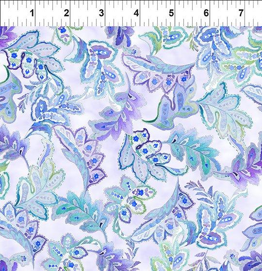 Daydreams-Large Leaves Periwinkle 4DD-2