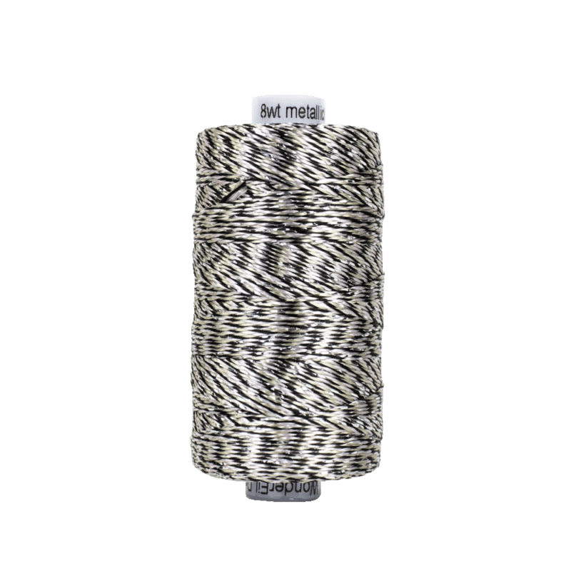 Dazzle Kim Rado 8wt Metallic Thread 183m Sleet DZM-01