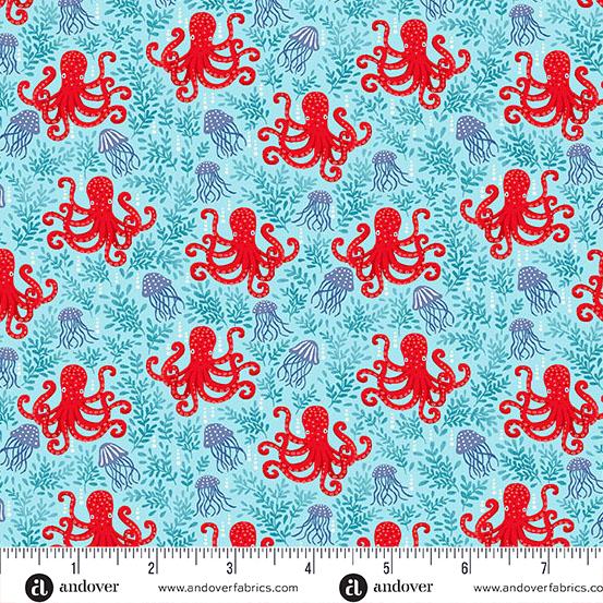 Deep Blue Sea - Light Blue Octopus MU-140-B2