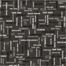 Diggers & Dozers-Work Zone Dirt Black 54944-5