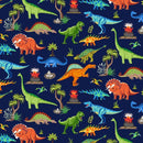 Dinosaurs Scenic-Navy DINO-CD3846-NAVY
