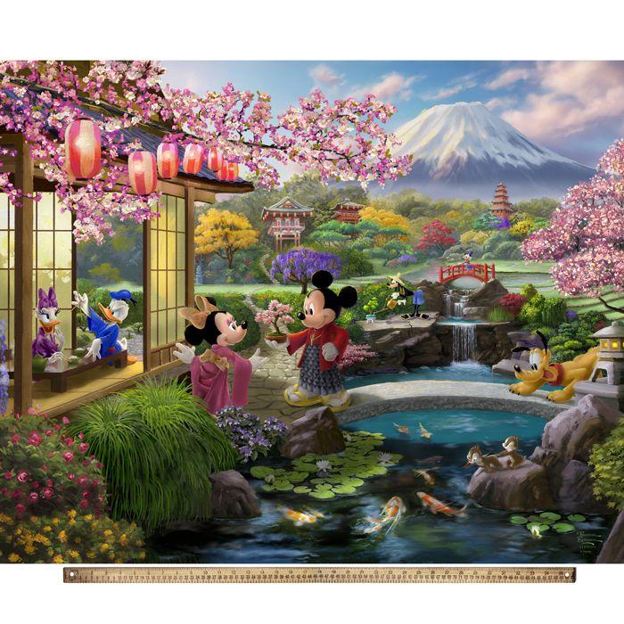 Disney-Mickey & Minnie In Japan 36" Panel DS-2266-4C
