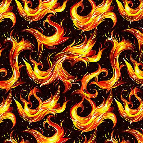 Dragon's Song - Flames Black 2600-31155-J