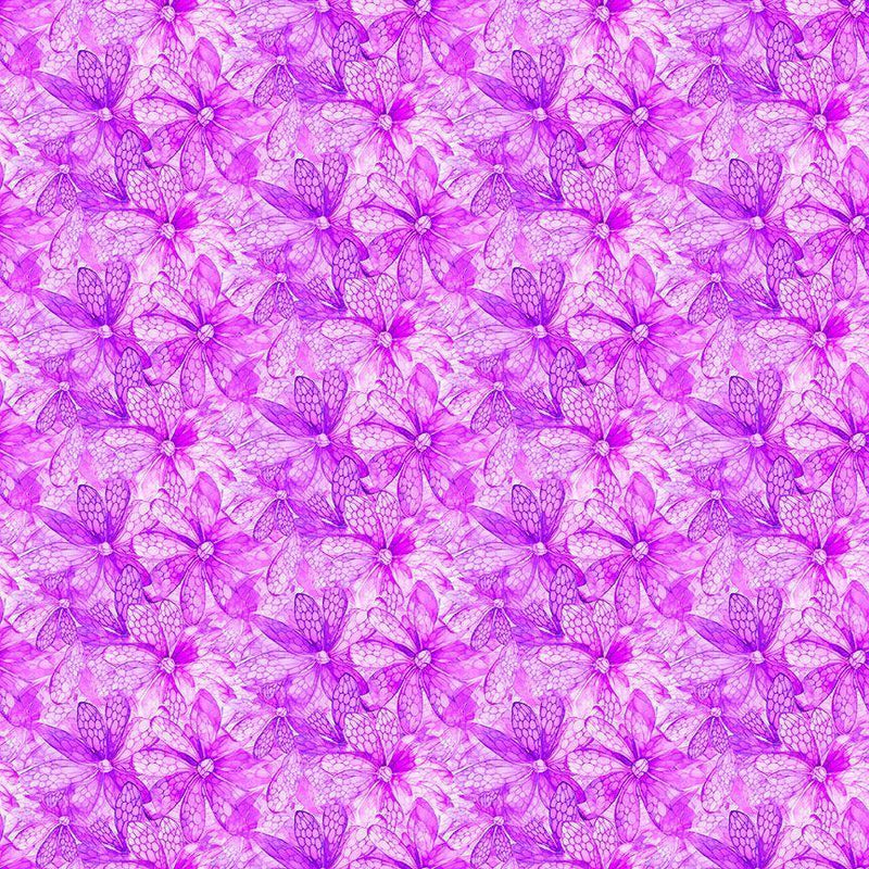 Dragonfly Illusion - Floral Texture NATURE-CD3209- PURPLE