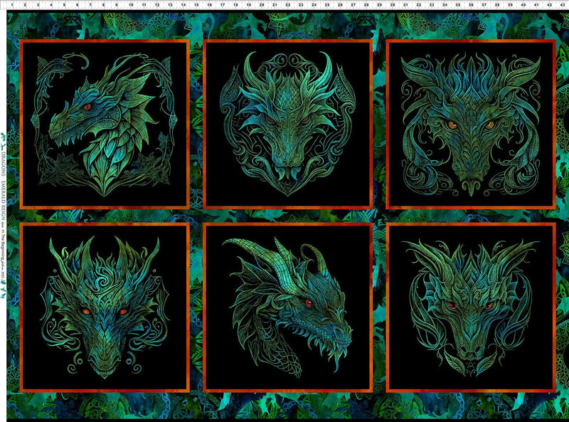 Dragons Emerald Reign-31" Panel Multi 21DRG-1
