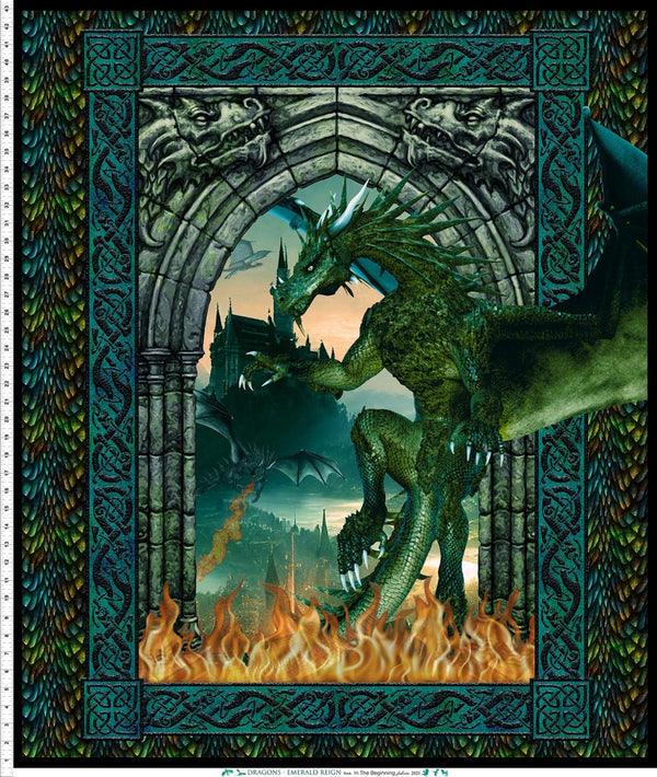 Dragons Emerald Reign-36" Panel Multi 20DRG-1