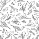 Drawn To Birds-Bird Toile White 2600-31137-Z