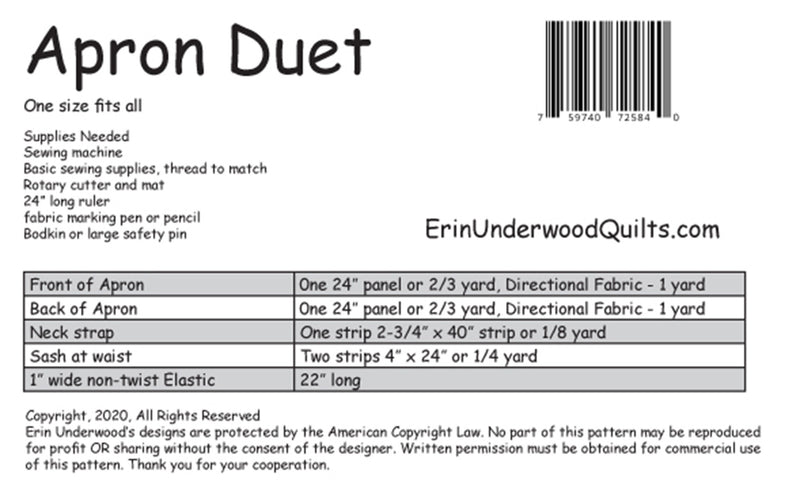 Apron Duet EUQ331