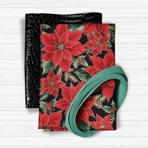 Easy Tote Bag Fabric Kit -Poinsettia Penny