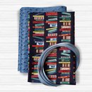 Easy Tote Bag Fabric Kit - Book Club