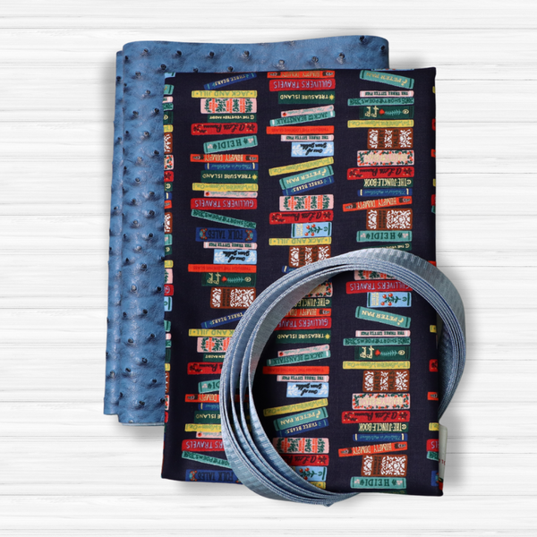 Easy Tote Bag Fabric Kit - Book Club