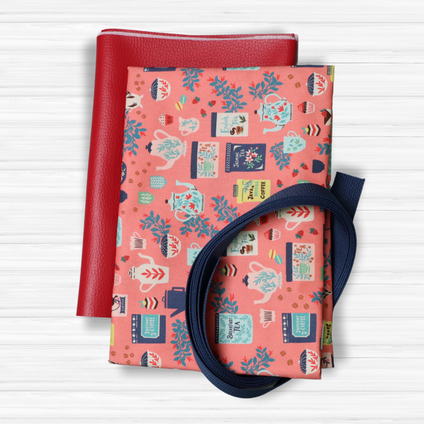 Easy Tote Bag Fabric Kit - Coffee Or Tea