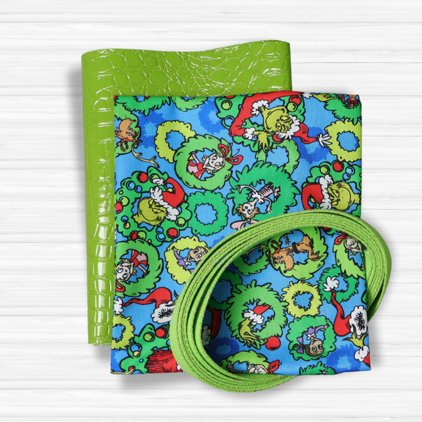 Easy Tote Bag Fabric Kit - Feelin' Grinchy
