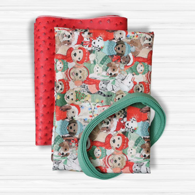 Easy Tote Bag Fabric Kit - Santa Paws